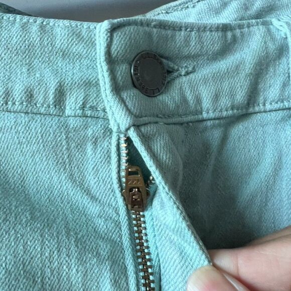 L.L. Bean Womens Jean Skirt Size 8 Green Favorite FIt  Denim Stretch Classic - Picture 4 of 13